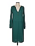 BCBGMAXAZRIA 100% Polyester Solid Teal Casual Dress Size XS - photo 1