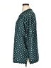 Lands' End Polka Dots Teal Long Sleeve Blouse Size 1X - photo 5