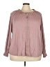Cable & Gauge Pink Long Sleeve Blouse Size 3X - photo 1