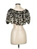 Truth 100% Polyester Black Short Sleeve Blouse Size M - photo 1