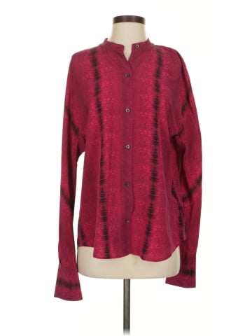Equipment Long Sleeve Silk Top (view 1)