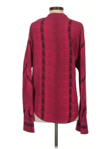 Equipment Long Sleeve Silk Top (view 2)