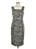 Maya Brooke Animal Print Gray Cocktail Dress Size 8 - photo 1