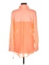 Willow & Clay Color Block Orange Long Sleeve Blouse Size M - photo 2