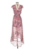 Unbranded 100% Polyester Paisley Pink Cocktail Dress Size XS - photo 2