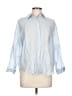 Love Notes Blue 3/4 Sleeve Button-Down Shirt Size L - photo 1