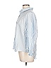Love Notes Blue 3/4 Sleeve Button-Down Shirt Size L - photo 5