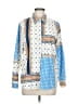 Shein 100% Polyester Print Blue Long Sleeve Blouse Size M - photo 1