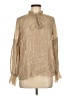 Haute Hippie 100% Polyester Tan Long Sleeve Blouse Size M - photo 1