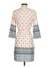 Dina Be 100% Polyester Print Ivory Casual Dress Size XS - photo 2
