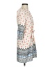 Dina Be 100% Polyester Print Ivory Casual Dress Size XS - photo 4