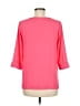 Everly 100% Polyester Pink 3/4 Sleeve Blouse Size M - photo 2