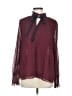 Max Studio 100% Polyester Burgundy Long Sleeve Blouse Size M - photo 1