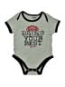 AND1 100% Cotton Gray Short Sleeve Onesie Size 6-9 mo - photo 1