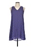 Hazel Graphic Blue Casual Dress Size M - photo 1