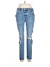 Zara Hearts Blue Jeans Size 32 waist - photo 1