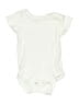 Gerber 100% Cotton Solid Ivory Short Sleeve Onesie 9-12 MO / 12 MO - photo 1