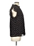 DR2 100% Polyester Floral Black Sleeveless Blouse Size L - photo 4