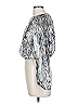 Krisa 100% Polyester Silver Long Sleeve Blouse Size L - photo 5