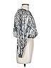 Krisa 100% Polyester Silver Long Sleeve Blouse Size L - photo 4