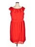 Julie Dillon Solid Red Casual Dress Size 14 - photo 1