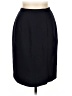 Michele 100% Polyester Solid Black Formal Skirt Size 10 - photo 1