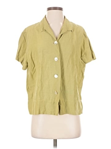 Easy Spirit Short Sleeve Silk Top (view 1)