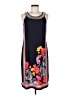 Roz & Ali Graphic Black Casual Dress Size M - photo 1