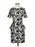 H&M Print Black Casual Dress Size 6 - photo 1