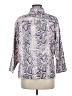 Assorted Brands 100% Polyester Paisley Blue 3/4 Sleeve Blouse Size M - photo 2