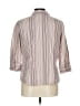 St. John's Bay Stripes Ivory Pink 3/4 Sleeve Button-Down Shirt Size L - photo 2