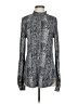 BCBGMAXAZRIA Paisley Silver Long Sleeve Blouse Size S - photo 1