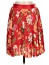 Express Outlet 100% Polyester Floral Red Casual Skirt Size S - photo 1