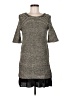 Potter's Pot Tweed Gray Black Casual Dress Size M - photo 1