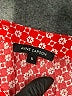 Anne Carson 100% Rayon Red Short Sleeve Blouse Size S - photo 7