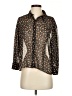 Zara TRF Floral Black 3/4 Sleeve Blouse Size S - photo 1