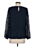 Waverly Grey 100% Polyester Blue Long Sleeve Blouse Size S - photo 2