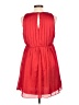 Jennifer Lopez 100% Polyester Solid Red Cocktail Dress Size 10 - photo 2