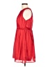 Jennifer Lopez 100% Polyester Solid Red Cocktail Dress Size 10 - photo 5