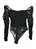 Princess Polly 100% Polyester Black Bodysuit Size 4 - photo 2