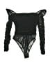 Princess Polly 100% Polyester Black Bodysuit Size 4 - photo 1