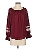 Ramy Brook 100% Polyester Burgundy Long Sleeve Blouse Size S (estimated) - photo 1