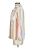 Plush Color Block Orange Long Sleeve Blouse Size S - photo 5