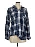 Talbots Outlet 100% Cotton Plaid Blue Long Sleeve Button-Down Shirt Size M - photo 1
