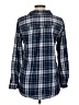 Talbots Outlet 100% Cotton Plaid Blue Long Sleeve Button-Down Shirt Size M - photo 2