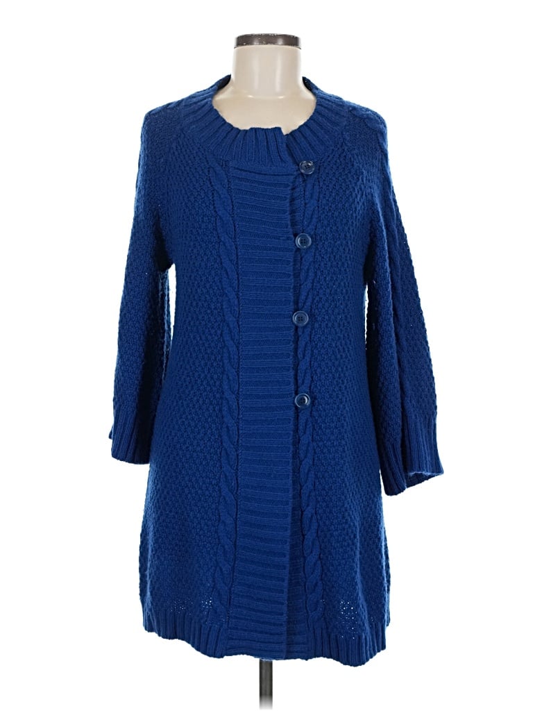 Pre-owned Isda & Co Cardigan Sweater In Blue