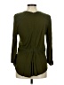 Banana Republic 100% Rayon Green Long Sleeve Blouse Size M - photo 2