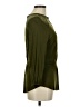 Banana Republic 100% Rayon Green Long Sleeve Blouse Size M - photo 4
