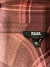 Paige 100% Viscose Plaid Burgundy Long Sleeve Blouse Size XS - photo 7