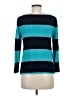 J.Crew Stripes Teal Pullover Sweater Size M - photo 2